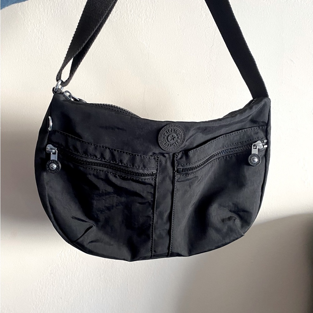 Kipling Black Crossbody Bag with Multiple Compartments